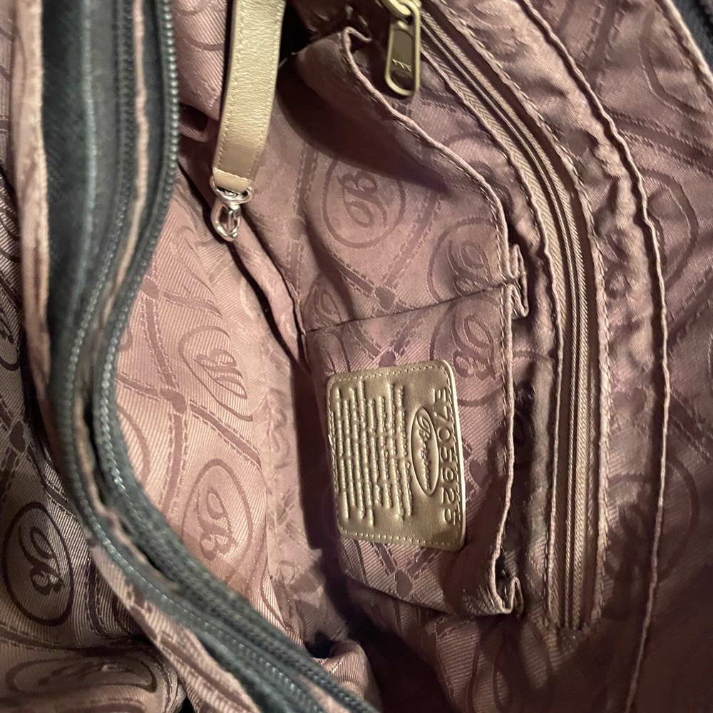 Brighton Stylish Black and Tan Women's Bag - Picture 10 of 11